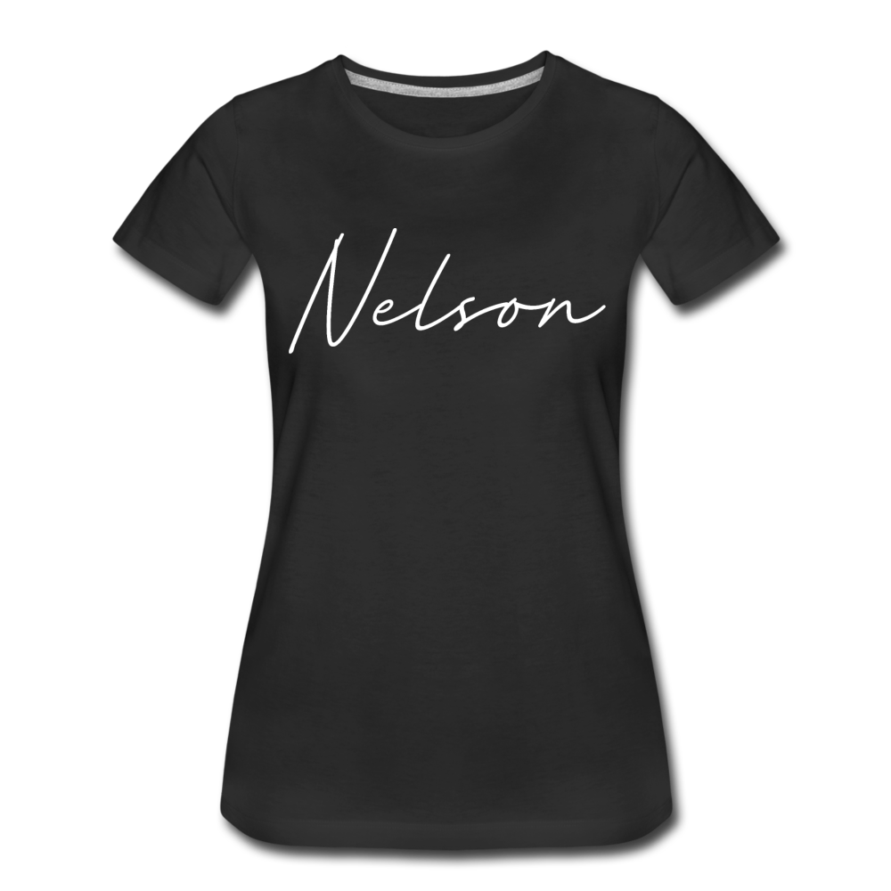 Nelson County Cursive Women's T-Shirt - black