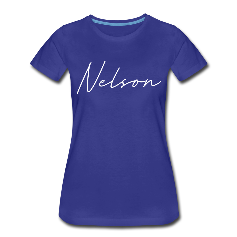 Nelson County Cursive Women's T-Shirt - royal blue