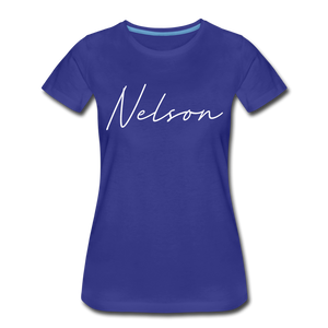 Nelson County Cursive Women's T-Shirt - royal blue