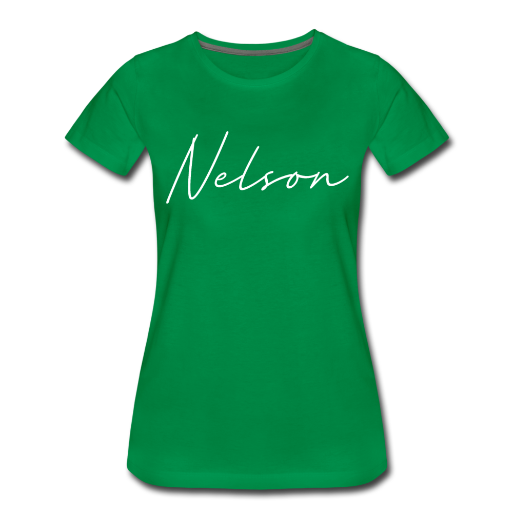 Nelson County Cursive Women's T-Shirt - kelly green