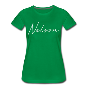 Nelson County Cursive Women's T-Shirt - kelly green