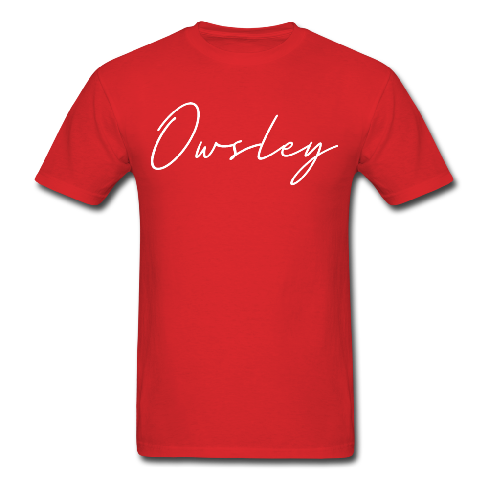 Owsley County Cursive T-Shirt - red