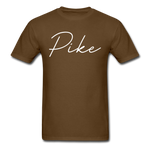 Pike County Cursive T-Shirt - brown