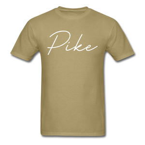 Pike County Cursive T-Shirt - khaki