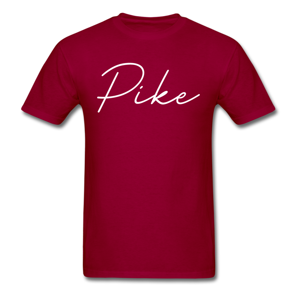 Pike County Cursive T-Shirt - dark red