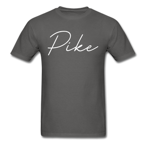 Pike County Cursive T-Shirt - charcoal