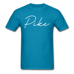 Pike County Cursive T-Shirt - turquoise