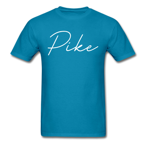 Pike County Cursive T-Shirt - turquoise