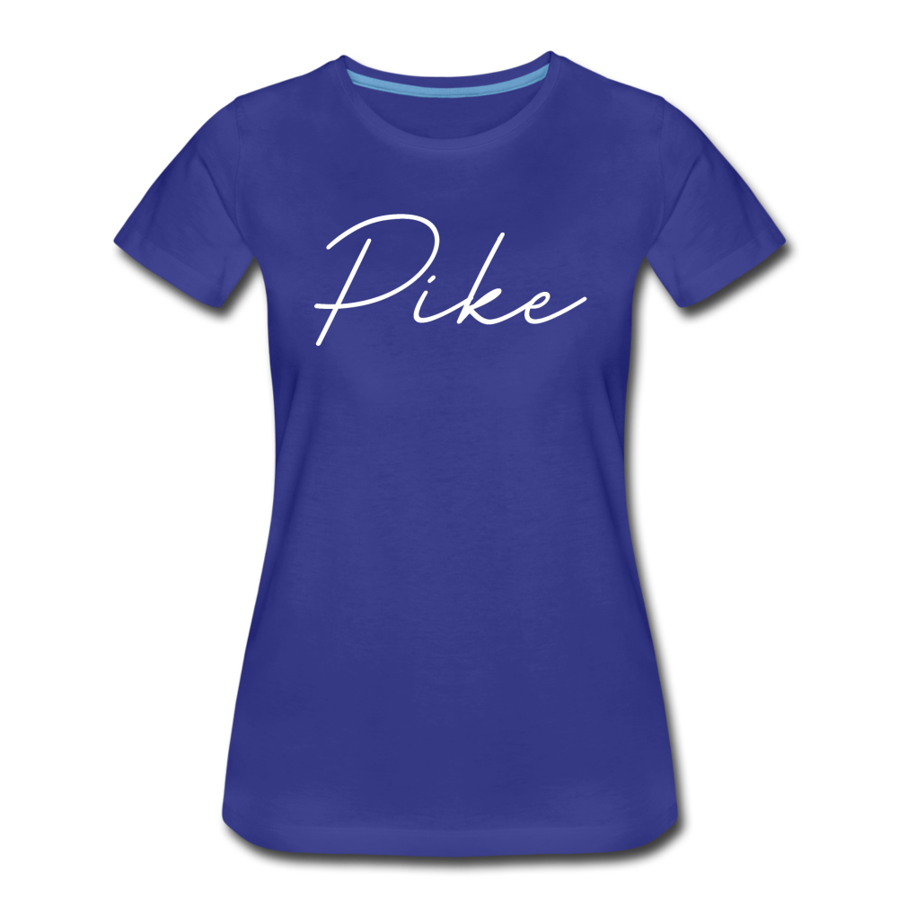 Pike County Cursive Women's T-Shirt - royal blue