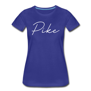 Pike County Cursive Women's T-Shirt - royal blue