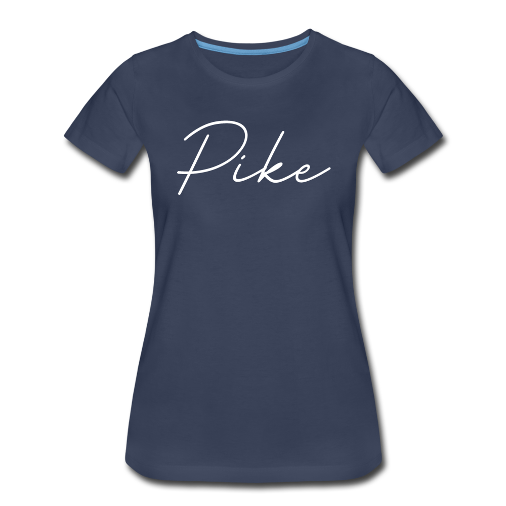 Pike County Cursive Women's T-Shirt - navy