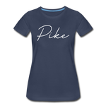 Pike County Cursive Women's T-Shirt - navy