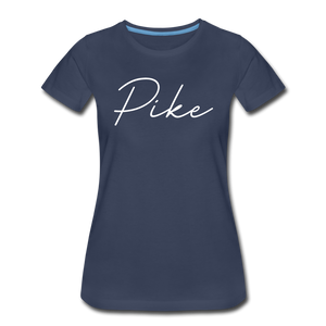 Pike County Cursive Women's T-Shirt - navy