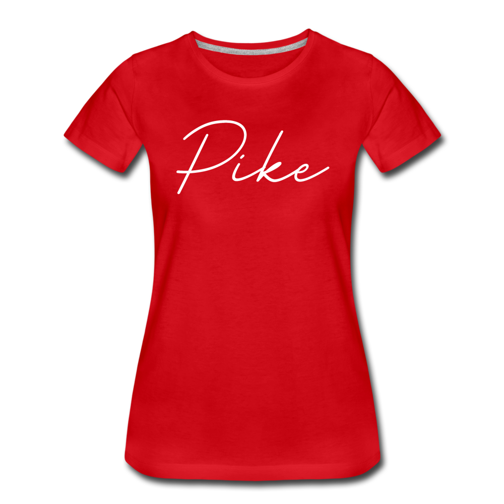 Pike County Cursive Women's T-Shirt - red