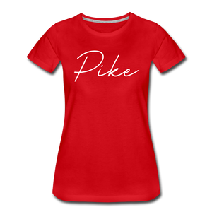 Pike County Cursive Women's T-Shirt - red