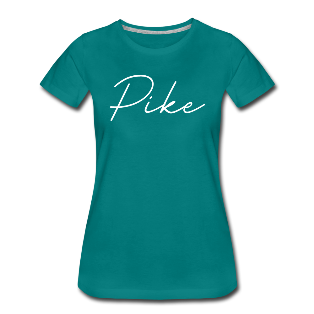 Pike County Cursive Women's T-Shirt - teal