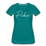 Pike County Cursive Women's T-Shirt - teal