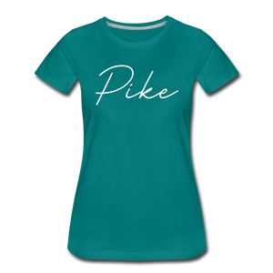 Pike County Cursive Women's T-Shirt - teal