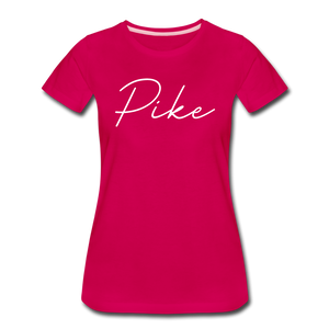 Pike County Cursive Women's T-Shirt - dark pink