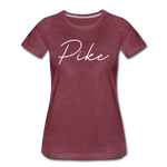 Pike County Cursive Women's T-Shirt - heather burgundy