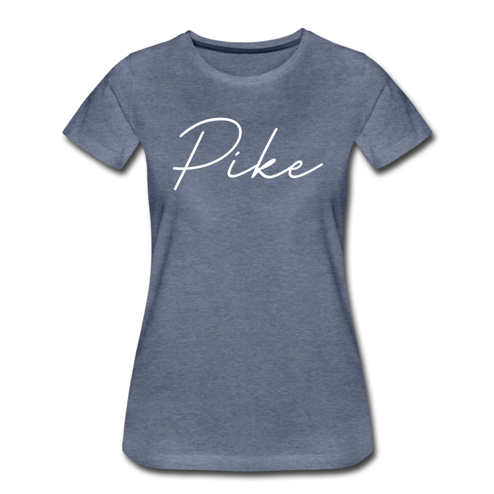 Pike County Cursive Women's T-Shirt - heather blue