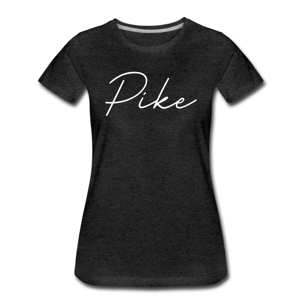 Pike County Cursive Women's T-Shirt - charcoal gray