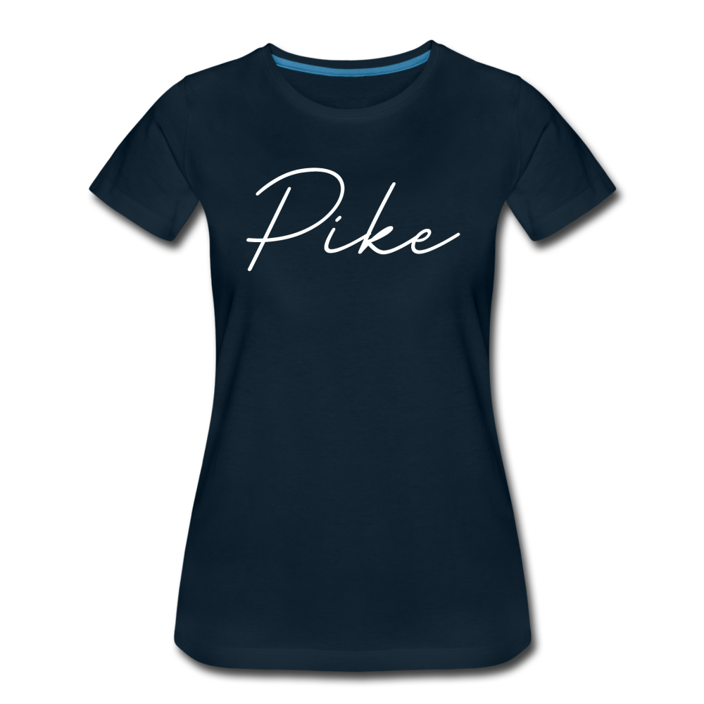 Pike County Cursive Women's T-Shirt - deep navy