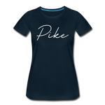 Pike County Cursive Women's T-Shirt - deep navy