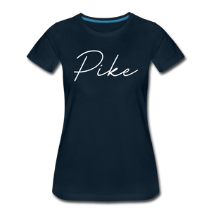 Pike County Cursive Women's T-Shirt - deep navy