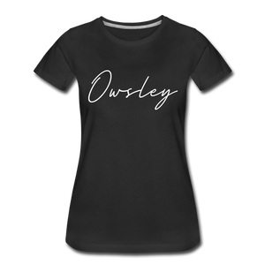 Owsley County Cursive Women's T-Shirt - black