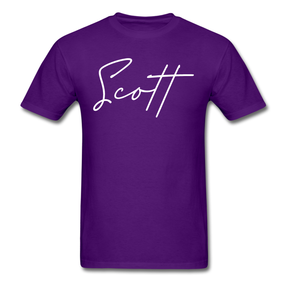 Scott County Cursive T-Shirt - purple