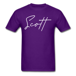 Scott County Cursive T-Shirt - purple