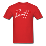 Scott County Cursive T-Shirt - red