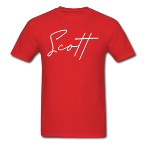 Scott County Cursive T-Shirt - red