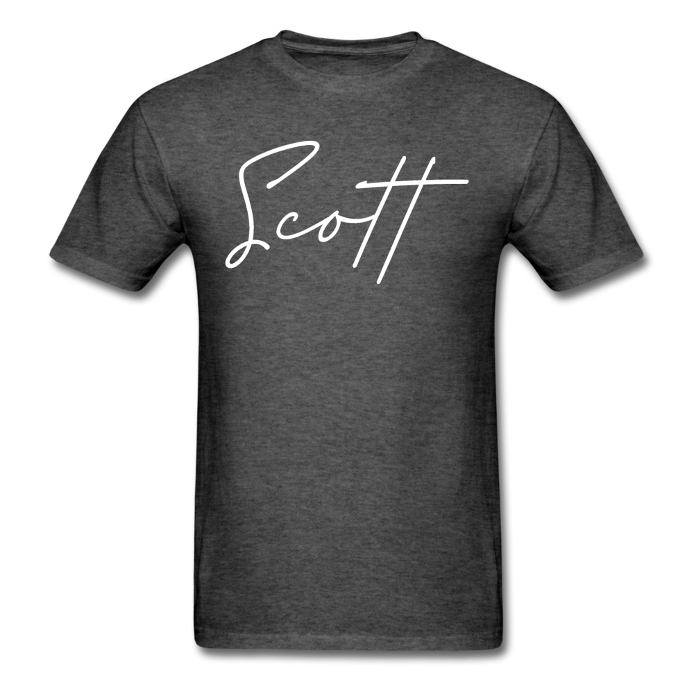 Scott County Cursive T-Shirt - heather black