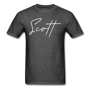 Scott County Cursive T-Shirt - heather black