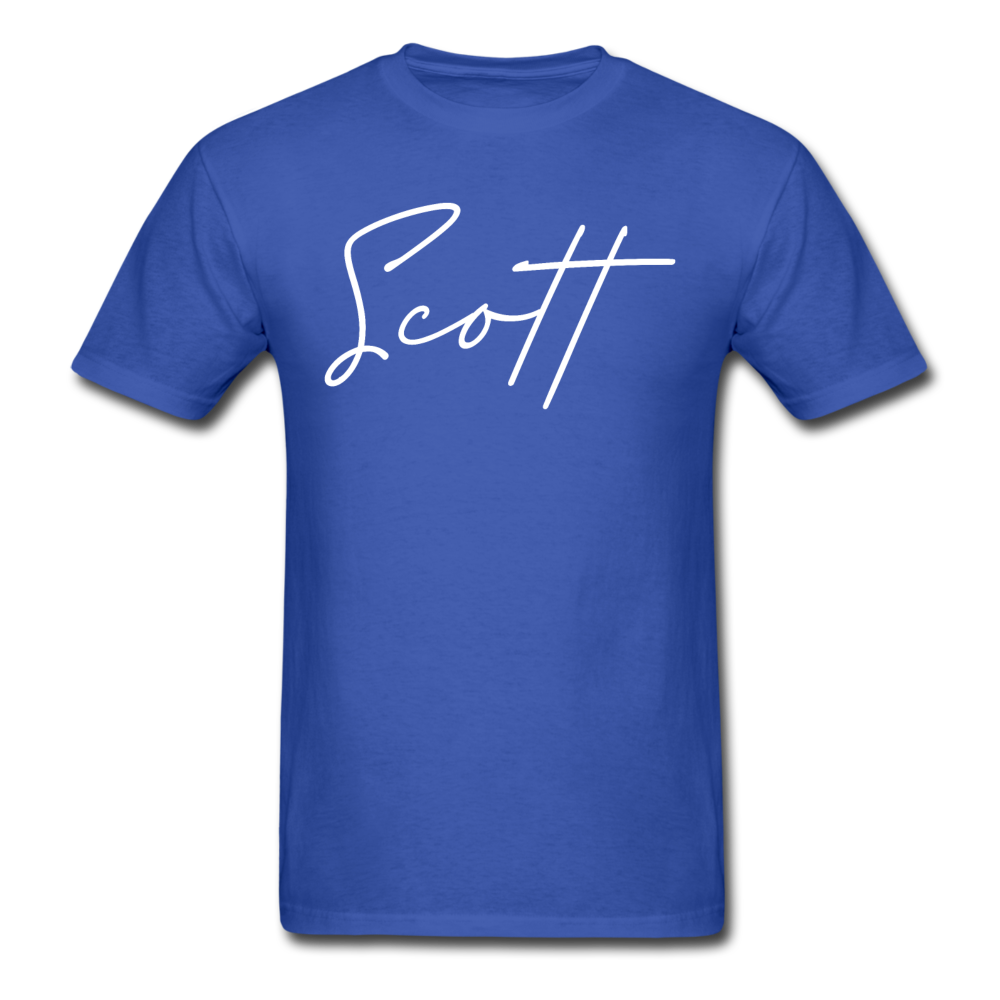 Scott County Cursive T-Shirt - royal blue