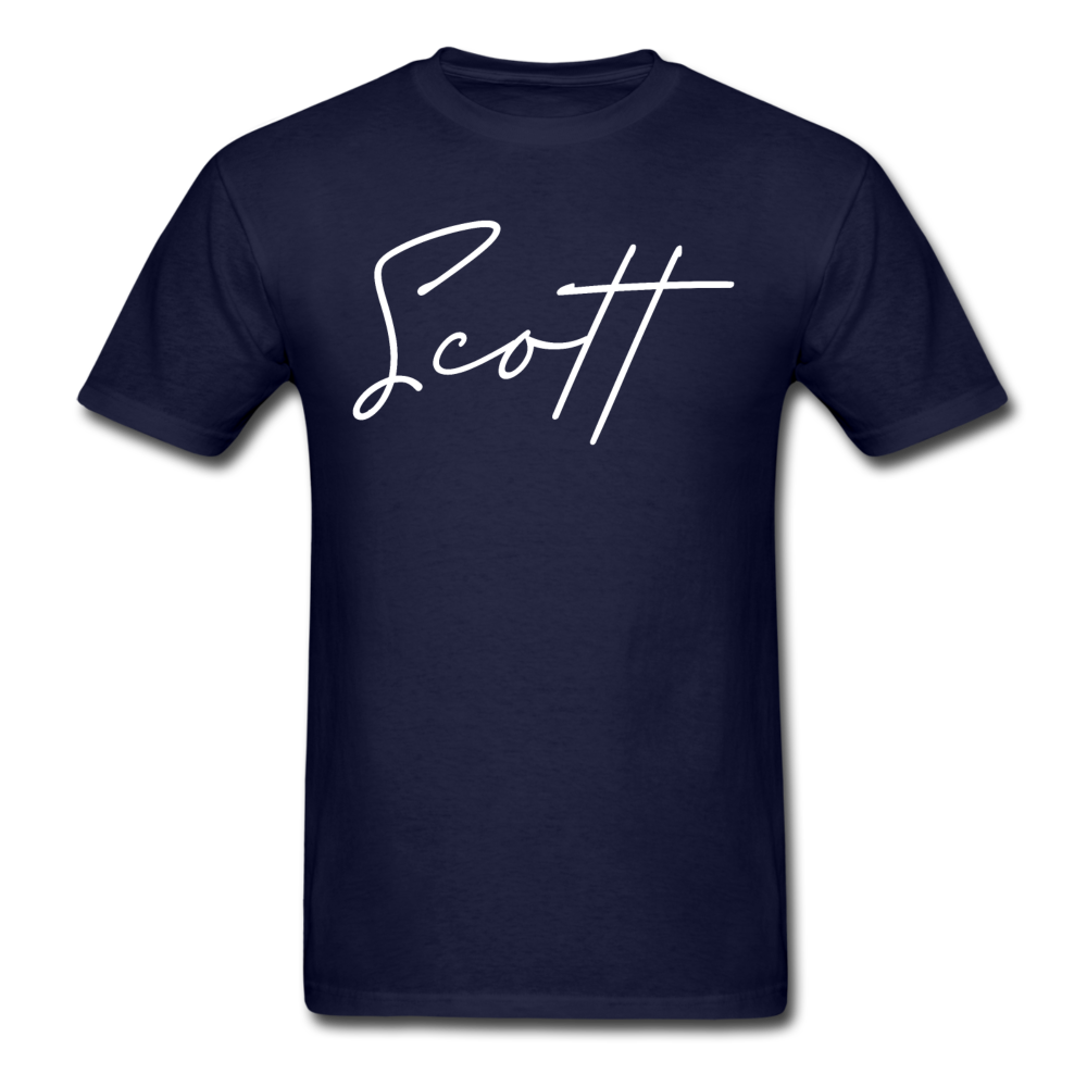 Scott County Cursive T-Shirt - navy