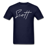 Scott County Cursive T-Shirt - navy