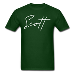 Scott County Cursive T-Shirt - forest green