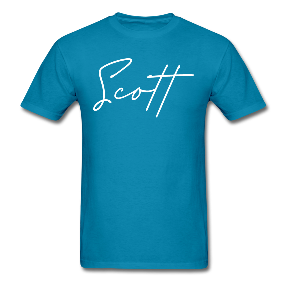 Scott County Cursive T-Shirt - turquoise