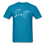 Scott County Cursive T-Shirt - turquoise