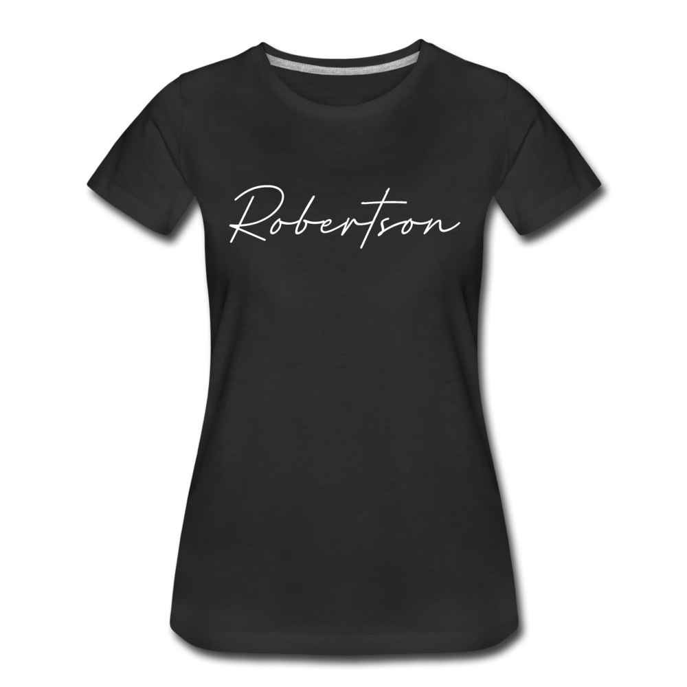 Robertson County Cursive Women's T-Shirt - black