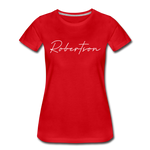 Robertson County Cursive Women's T-Shirt - red