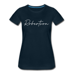 Robertson County Cursive Women's T-Shirt - deep navy