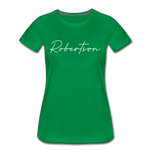 Robertson County Cursive Women's T-Shirt - kelly green