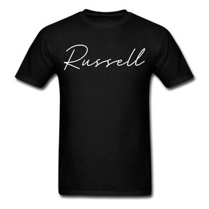 Russell County Cursive T-Shirt - black