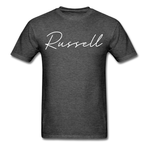 Russell County Cursive T-Shirt - heather black