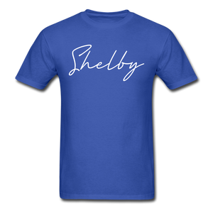 Shelby County Cursive T-Shirt - royal blue