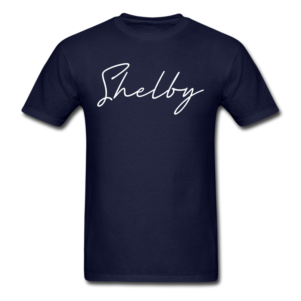 Shelby County Cursive T-Shirt - navy